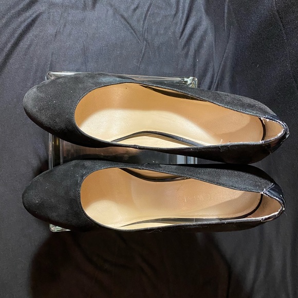 Nine West black suede and leather heels - Picture 4 of 7